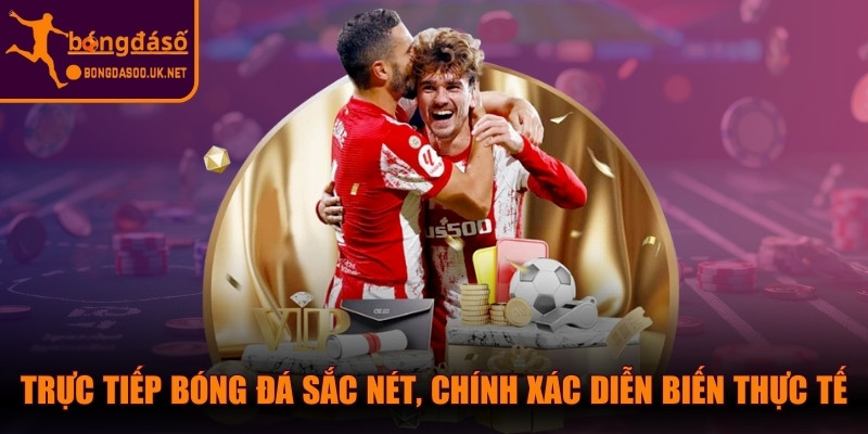 Trực tiếp bóng đá sắc nét, chính xác theo diễn biến thực tế