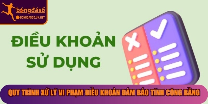 Quy trình xử lý vi phạm điều khoản đảm bảo tính công bằng