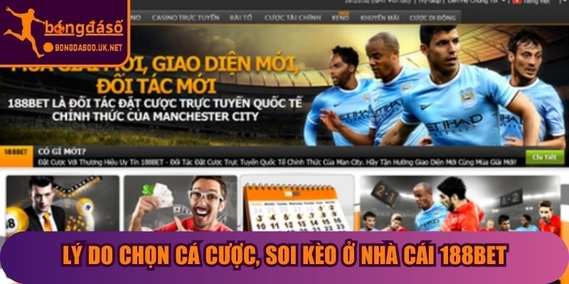 Lý do chọn cá cược, soi kèo ở nhà cái 188BET